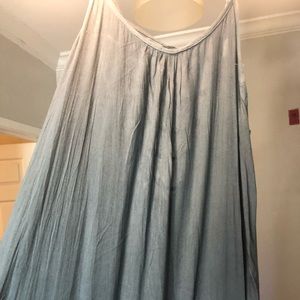 Long Flowy Grey Dress